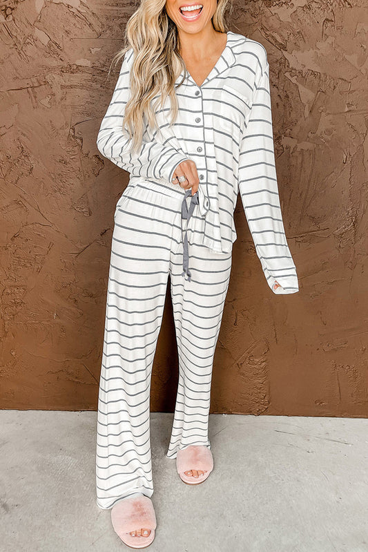 Striped Pajamas Set