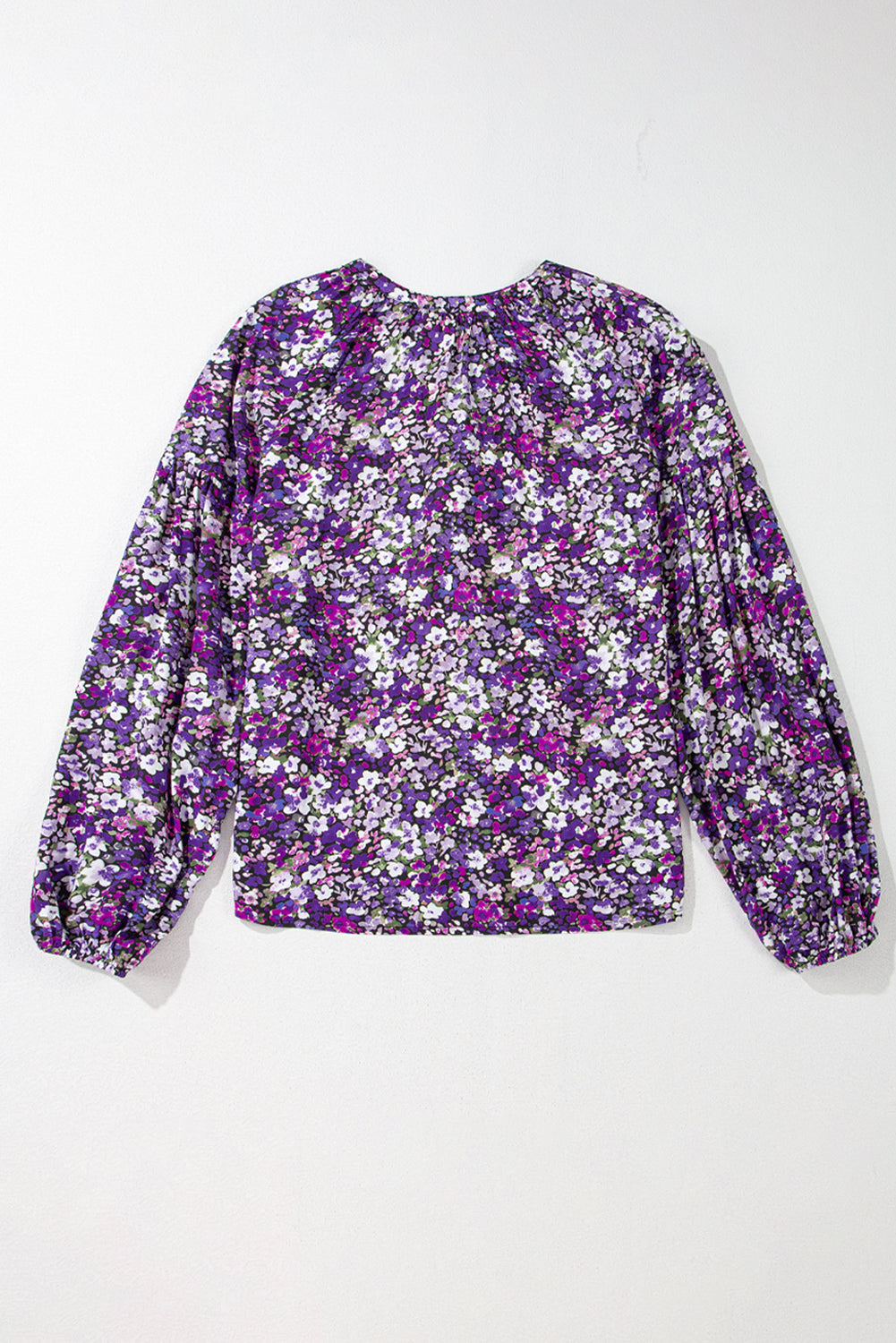 Purple Boho Flower Blouse