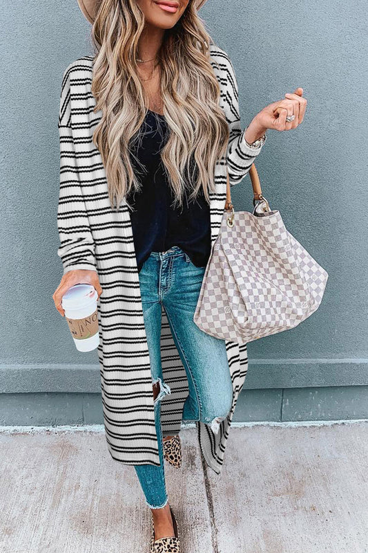 Black Stripe Cardigan