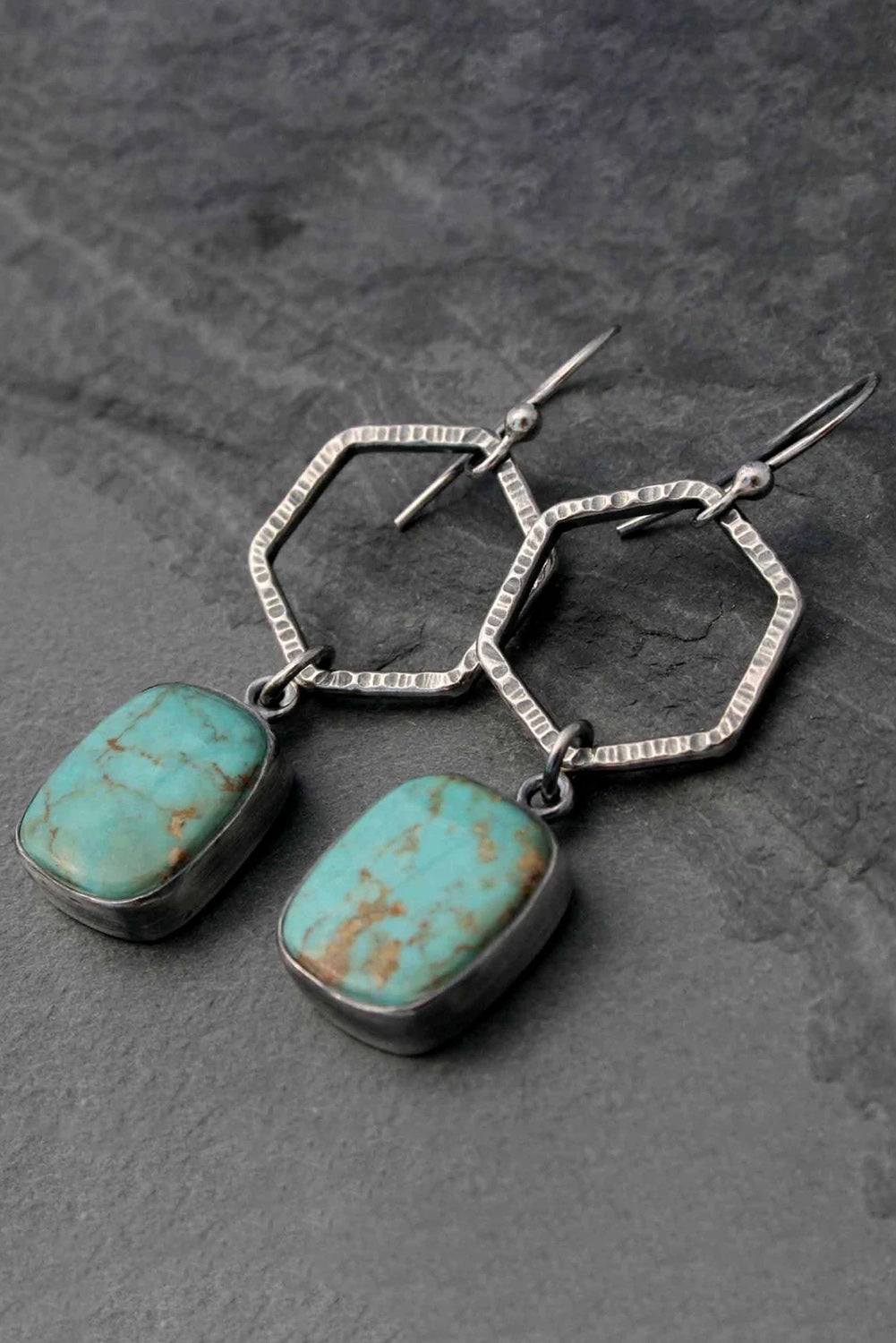 Green Turquoise Earrings