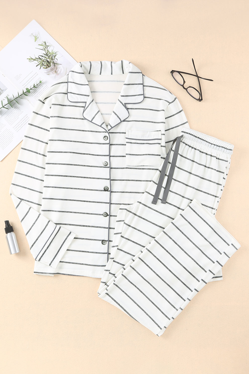 Striped Pajamas Set