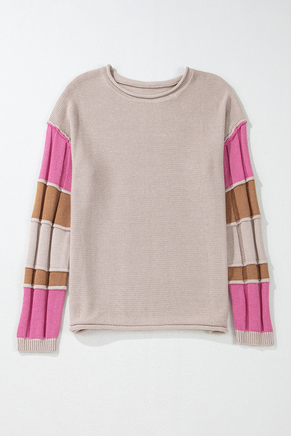 Simply Taupe Round Neck Sweater