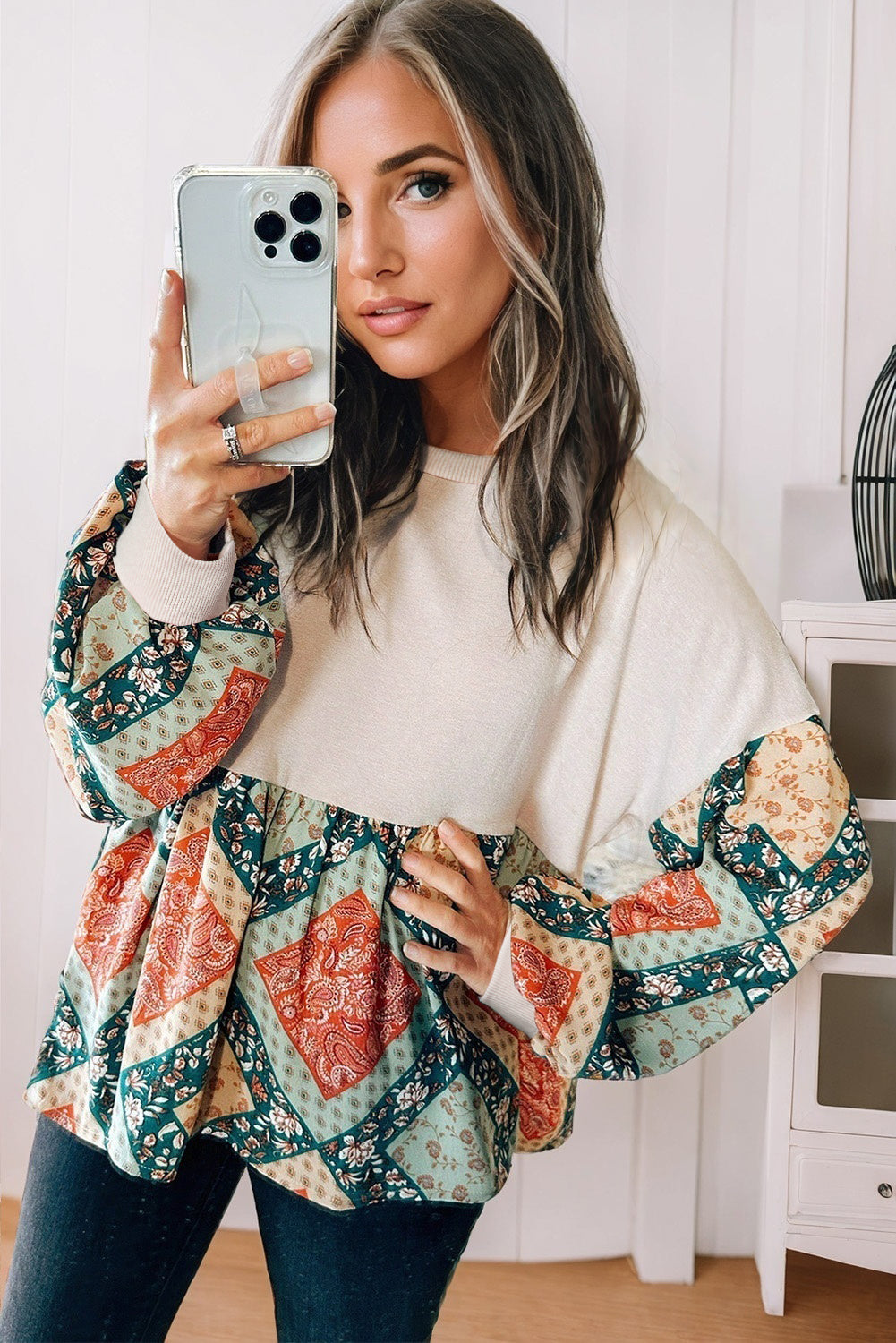 Paisley Loose Fit Blouse