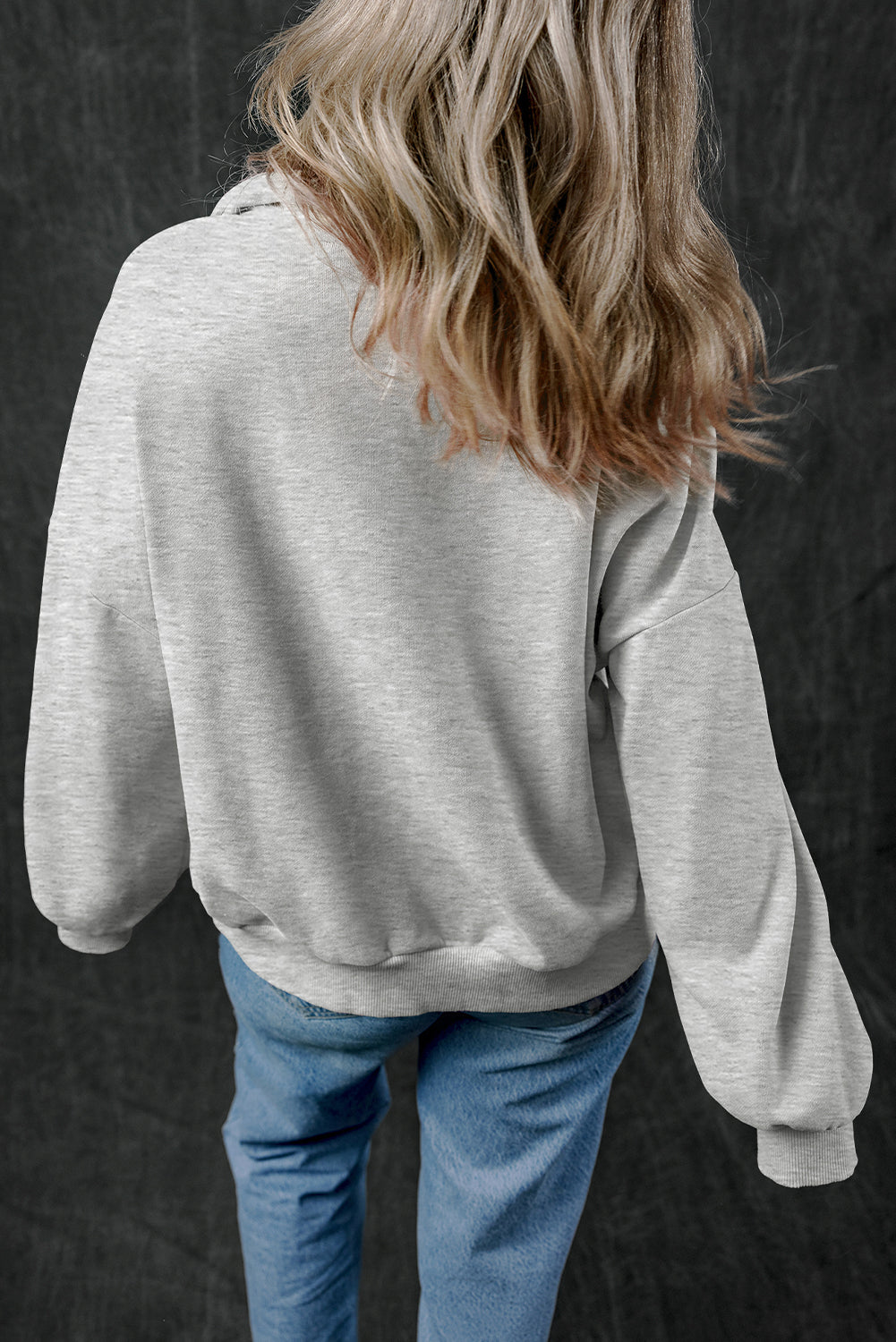 Zip-up Kangaroo Pocket Sweatshirt